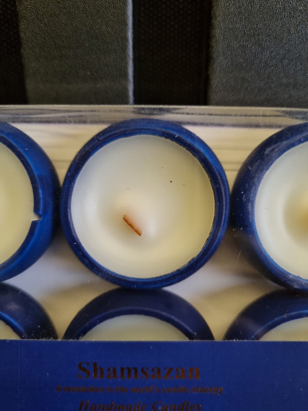 شمع وارمر سنگی 9 عددی فتیله چوبی و نخ پنبه