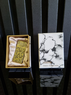 فندک طرح دار فلزی باریک