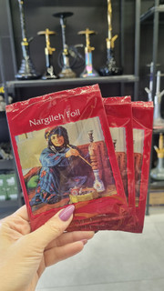 فویل آلومینیوم سوراخ دار سری قلیان برند nargileh Foil بسته 8 عددی