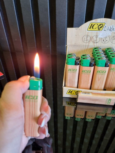 فندک سنگی برند ICQ طرح چوب