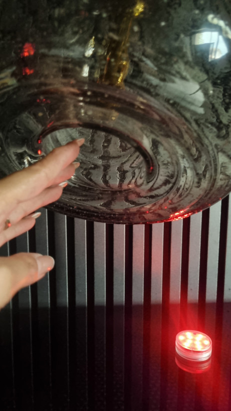 آرجی بی لامپ کف شیشه قلیان برند RGB LED کنترل دار- ال ای دی کنترلی