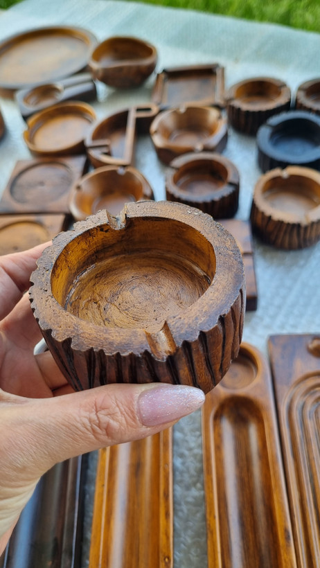 زیرسیگاری طرح کنده درخت برند Decoshahrzad جنس سنگ مصنوعی